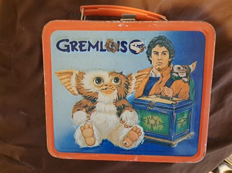 1984 gremlins metal lunch box|Gremlins metal lunch box.